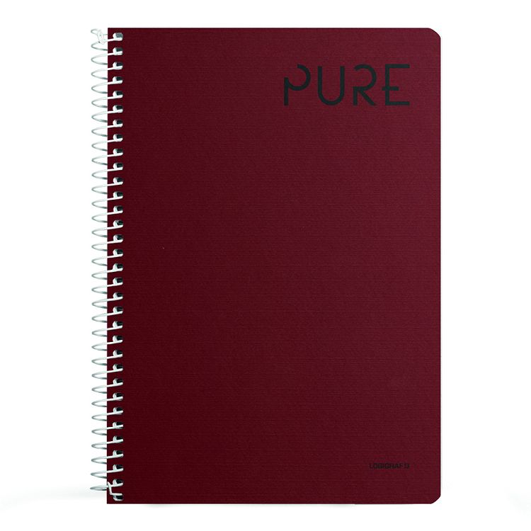 PURE Wirelock Notebook A4/21Χ29 3 Subjects 90 Sheets 6pcs