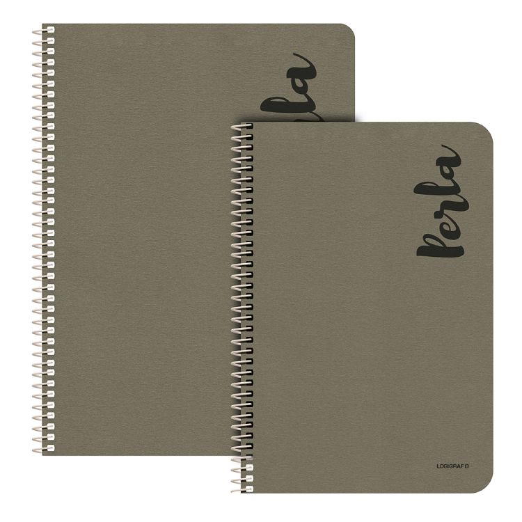 PERLA Wirelock Notebook 17Χ25 3 Subjects 90 Sheets 6pcs