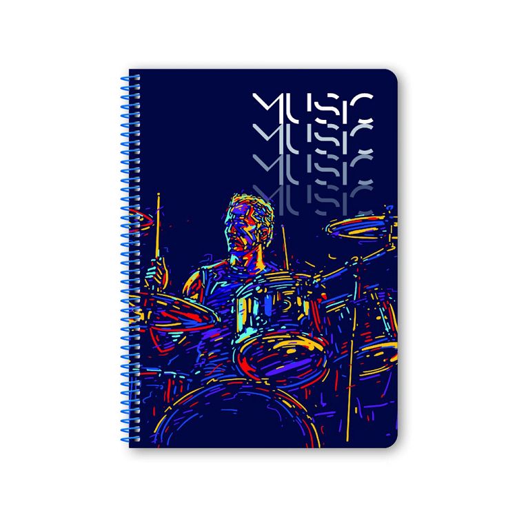 MUSIC Wirelock Notebook B5/17Χ25