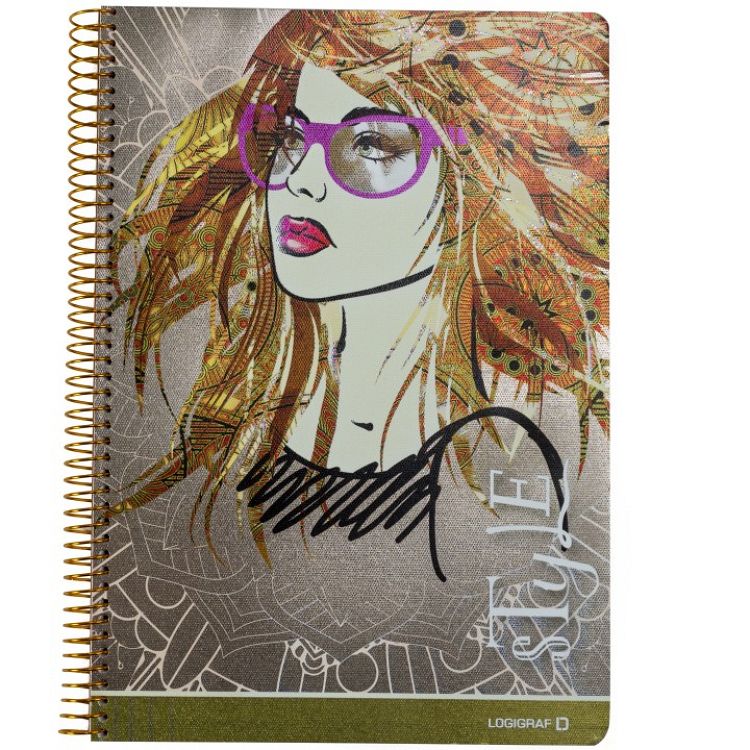 STYLE Wirelock Notebook B5/17Χ25 3 Subjects 90 Sheets 6pcs