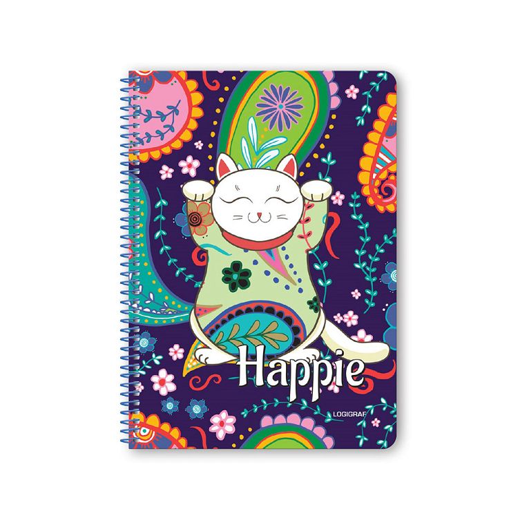 HAPPIE Wirelock Notebook B5/17Χ25
