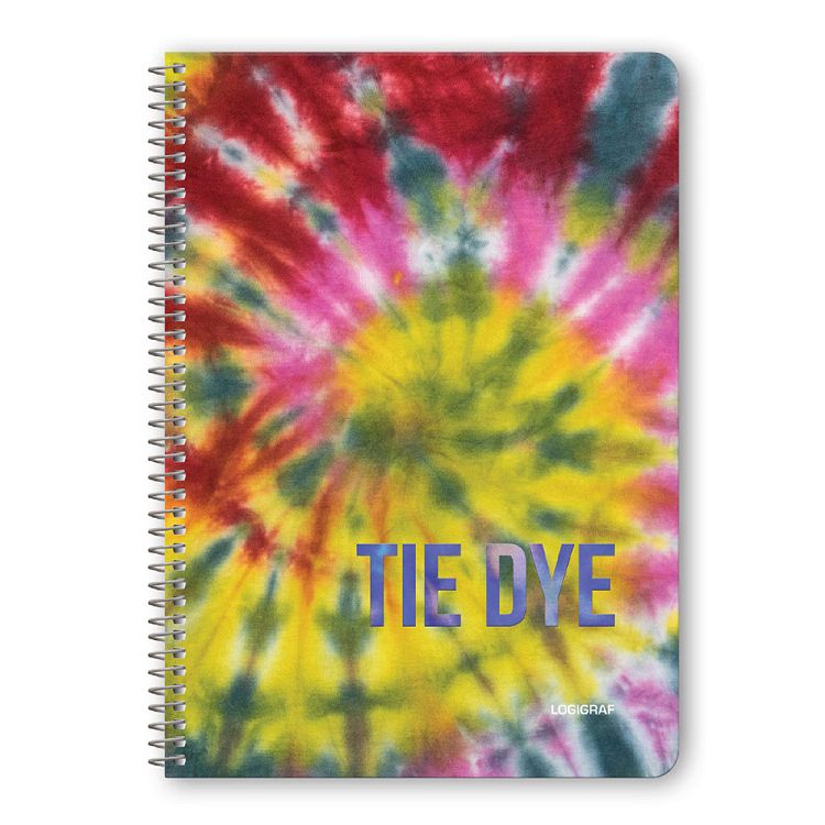 TIE DYE Τετράδιο Σπιράλ Wirelock B5/17Χ25 3 Θέματα 90 Φύλλα 6τμχ