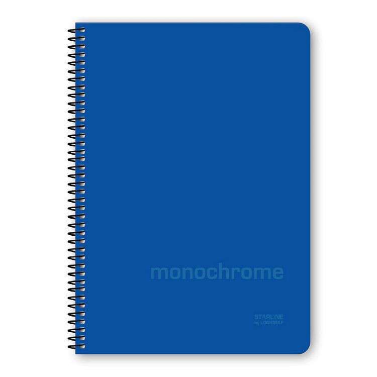 MONOCHROME STARLINE Τετράδιο Σπιράλ Wirelock B5/17Χ25 3Θ 90Φ 6τμχ