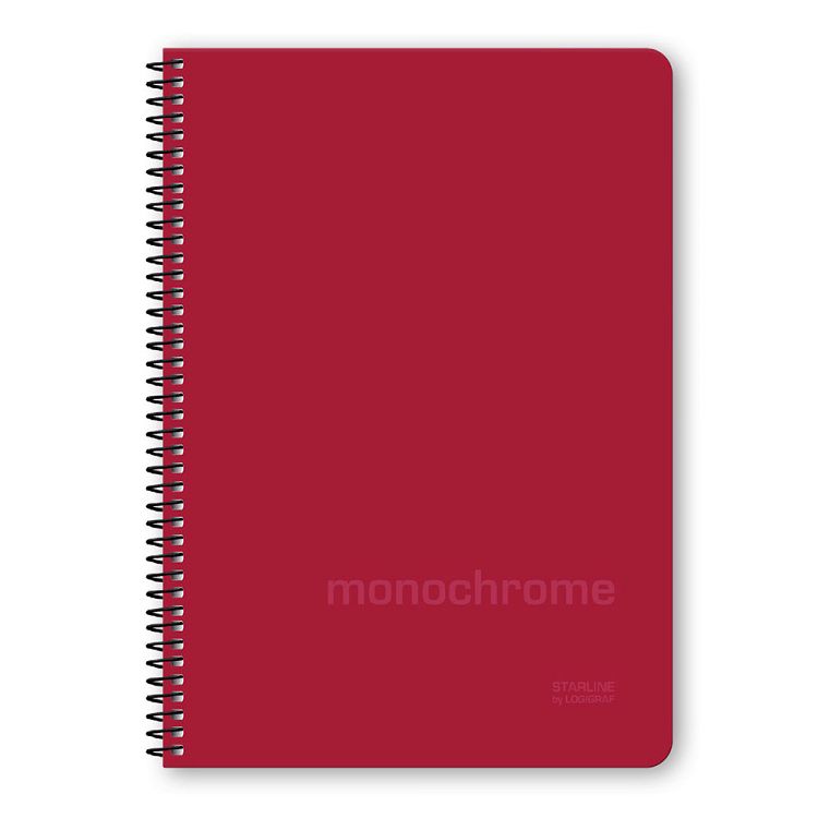 MONOCHROME STARLINE Τετράδιο Σπιράλ Wirelock B5/17Χ25 3Θ 90Φ 6τμχ