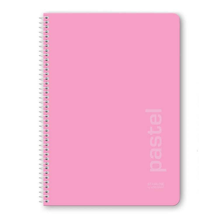 PASTEL STARLINE Wirelock Notebook B5/17Χ25 4sub 120sh 6pcs