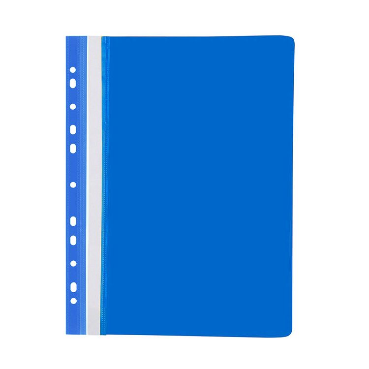 Ντοσιέ Έλασμα με 11 τρύπες Α4 ΡΡ, 20τμχ, σε 7 χρώματα - Μπλε
