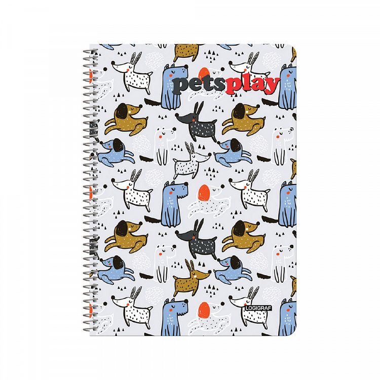 PETS PLAY Wirelock Notebook B5/17Χ25