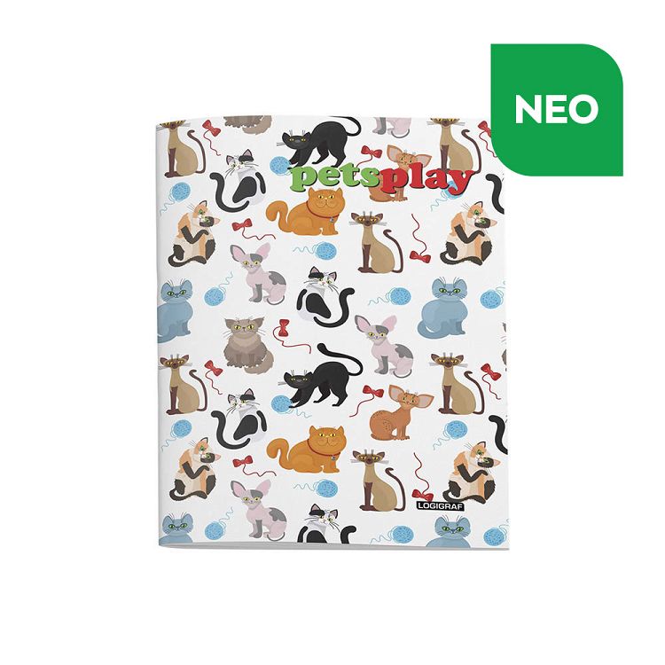 PETS PLAY Exercise Notebook B5/17Χ25 50sh 10pcs pack