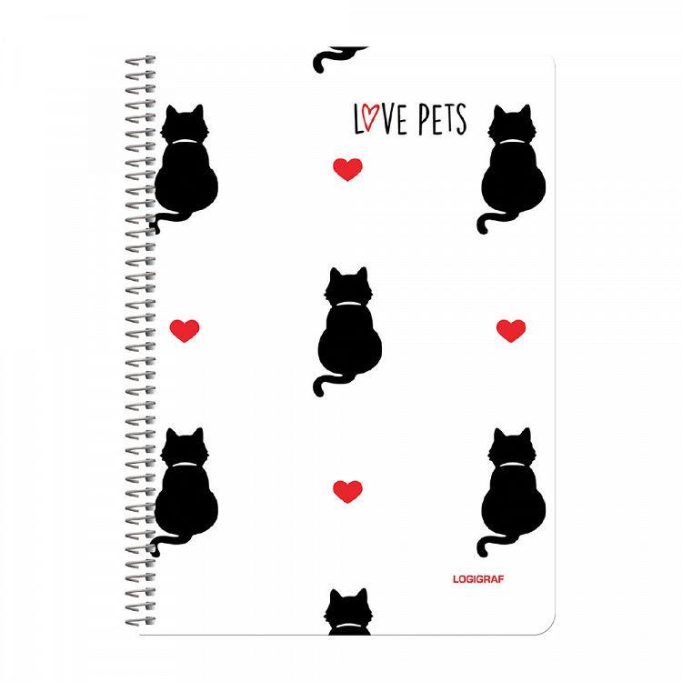 LOVE PETS Wirelock Notebook Α4/21Χ29