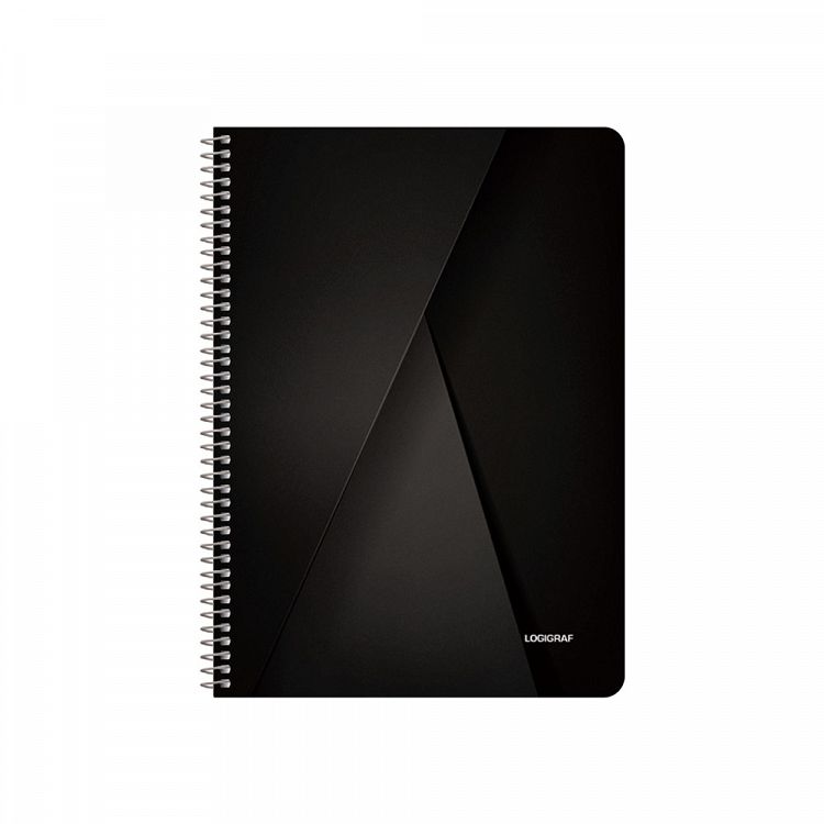 BLACK & WHITE Τετράδιο Σπιράλ με Wirelock B5/17Χ25 2 Θέματα 60 Φύλλα Πακέτο 10τμχ