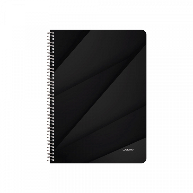 BLACK & WHITE Τετράδιο Σπιράλ με Wirelock B5/17Χ25 2 Θέματα 60 Φύλλα Πακέτο 10τμχ