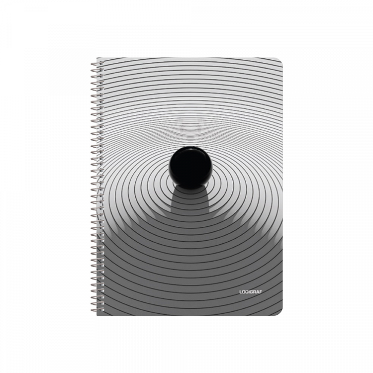 BLACK & WHITE Τετράδιο Σπιράλ με Wirelock B5/17Χ25 2 Θέματα 60 Φύλλα Πακέτο 10τμχ