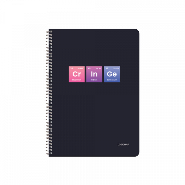 PERIODIC Wirelock Notebook B5/17Χ25 4 Subjects 120 Sheets 6pcs pack