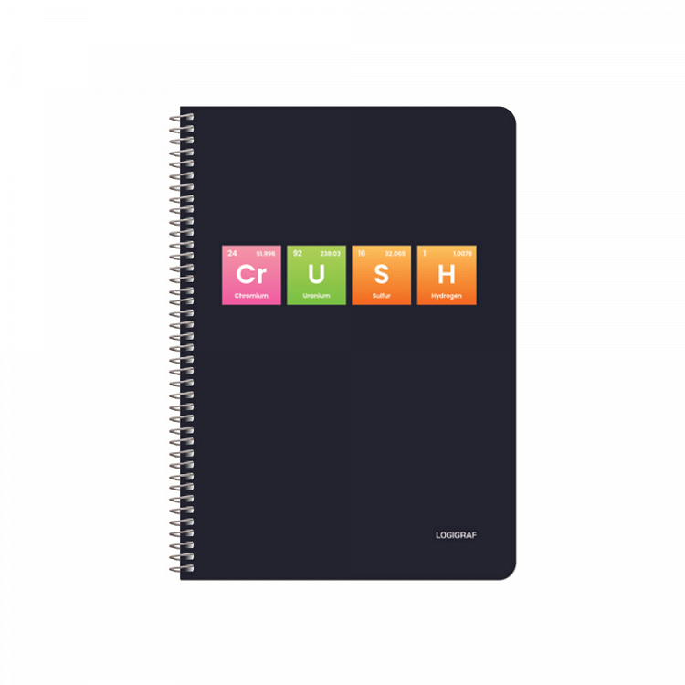 PERIODIC Wirelock Notebook B5/17Χ25 4 Subjects 120 Sheets 6pcs pack