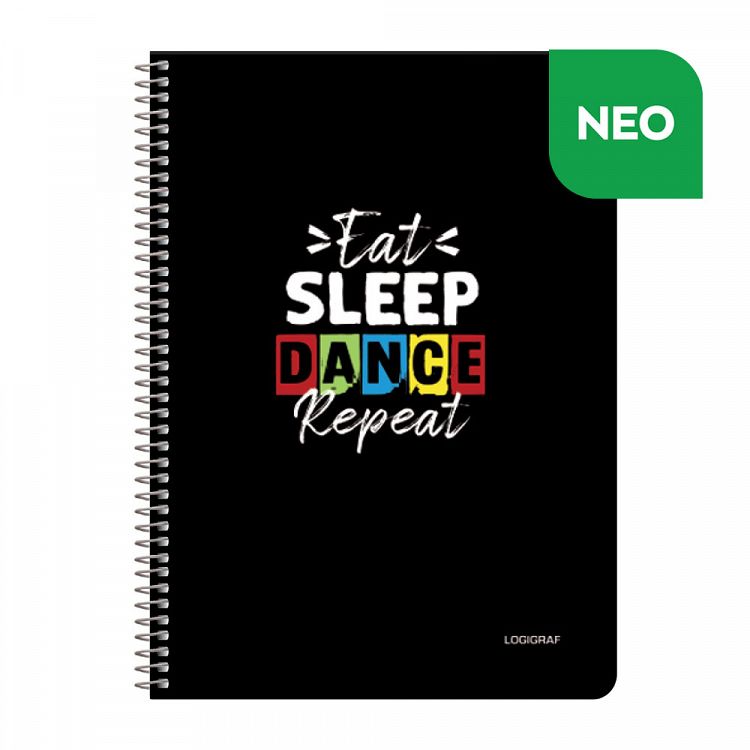EAT SLEEP REPEAT Wirelock Notebook A4/21Χ29