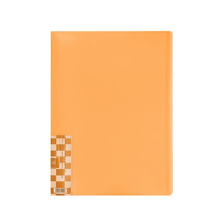 Σουπλ FLUO Α4, με 30 διαφανείς θήκες, σε 4 χρώματα ΝΕΟΝ - Πορτοκαλί