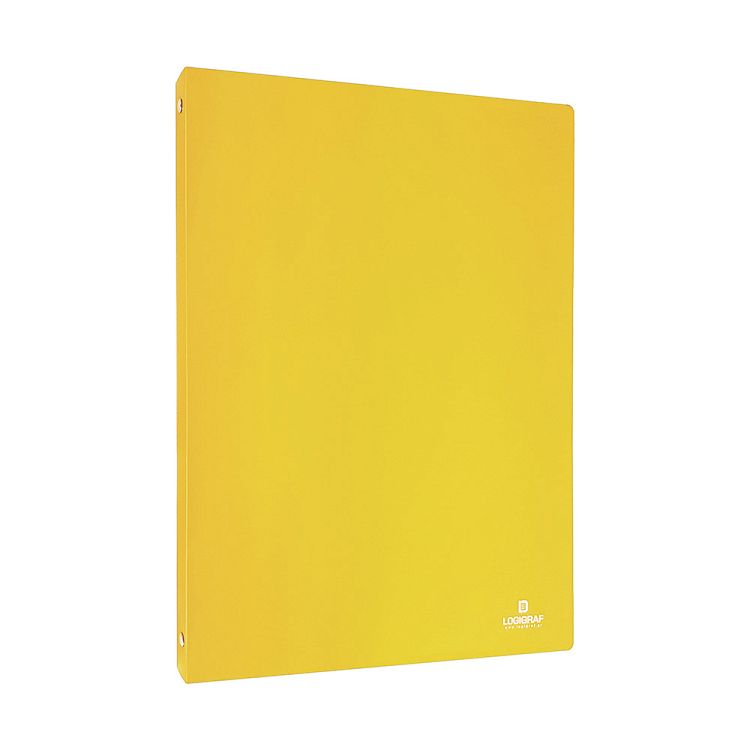 BASIC Κλασέρ PP, Α4, ράχη 2εκ, 4 κρίκοι, σε 7 χρώματα – Κίτρινο