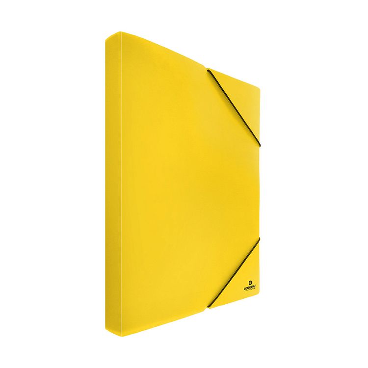BASIC Kουτί Λάστιχο, PP, 25X35, 3εκ, σε 7 χρώματα - Κίτρινο
