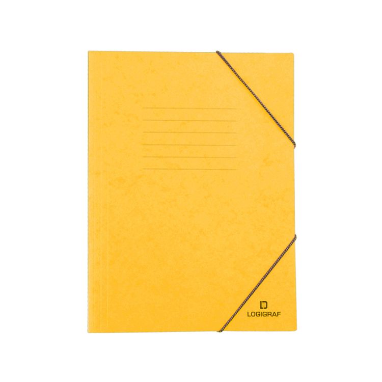 Ντοσιέ Πρεσπάν με Λάστιχο για Α4, συσκ. 10τμχ, σε 10 κλασικά και μοντέρνα χρώματα - Κίτρινο