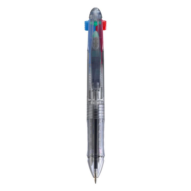 HERLITZ Στυλό 4 χρωμάτων (Κόκκινο, Μπλε, Μαύρο, Πράσινο) - Blister 1τμχ - Συσκευασία 6τμχ
