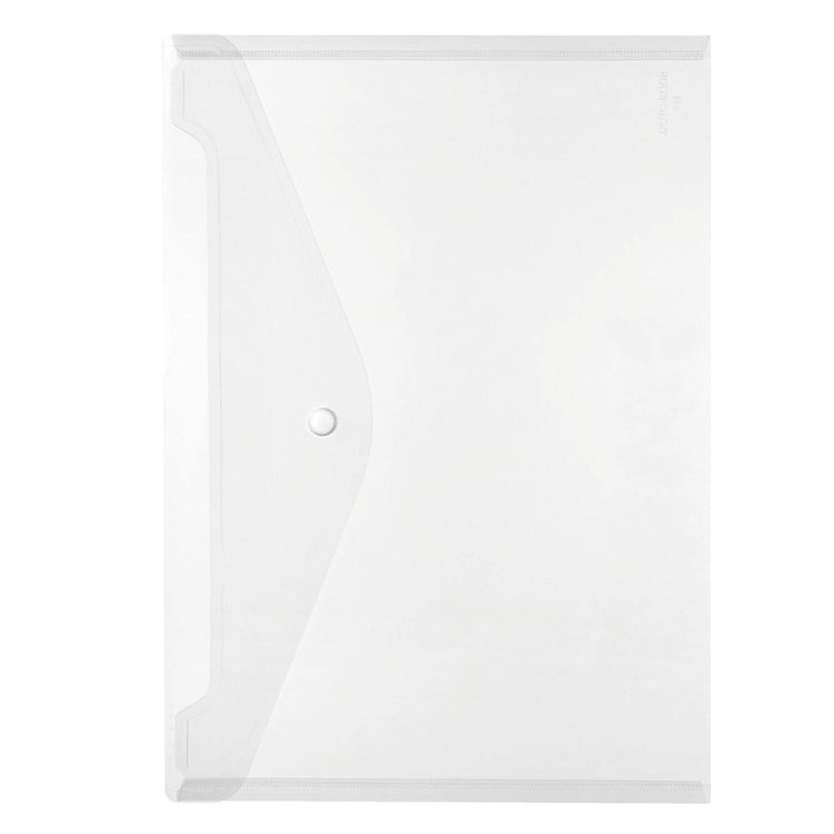 HERLITZ Φάκελος με Κουμπί Α4 PP Λευκό-Διάφανο - Συσκευασία 6τμχ