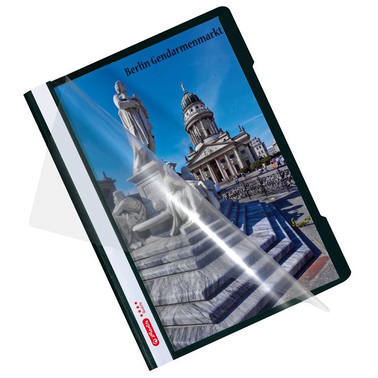 HERLITZ Ντοσιέ με Έλασμα Ενισχυμένο Α4 PP Quality Mαύρο - Συσκευασία 10τμχ