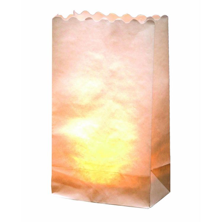 Paper tea light bags, 19x11,5x7cm, 10pcs set, Birds