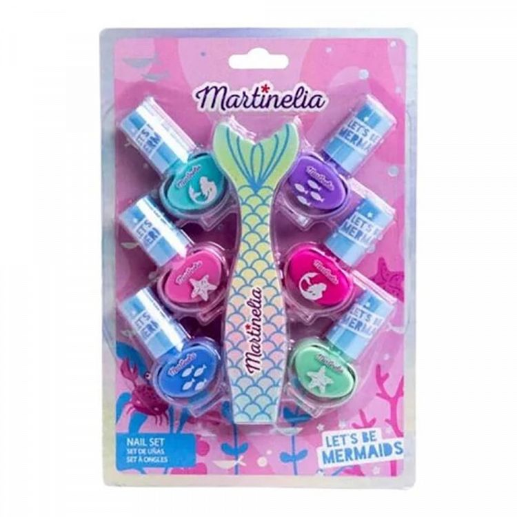 LET'S BE MERMAIDS Super Set with 6 Nail Polishes 4ml & 1 Nail File