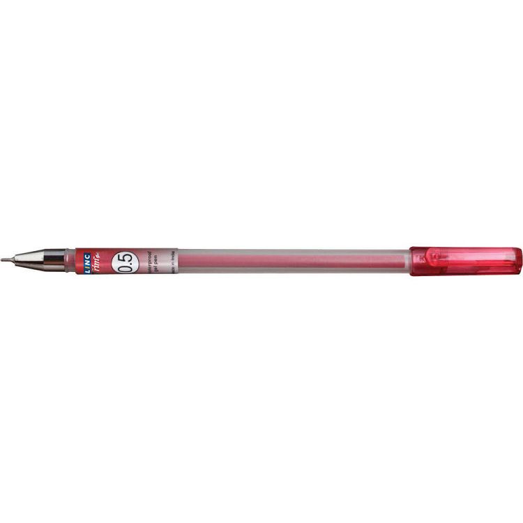 Gel pen LINC TRIM/OCEAN - red, box 12pcs