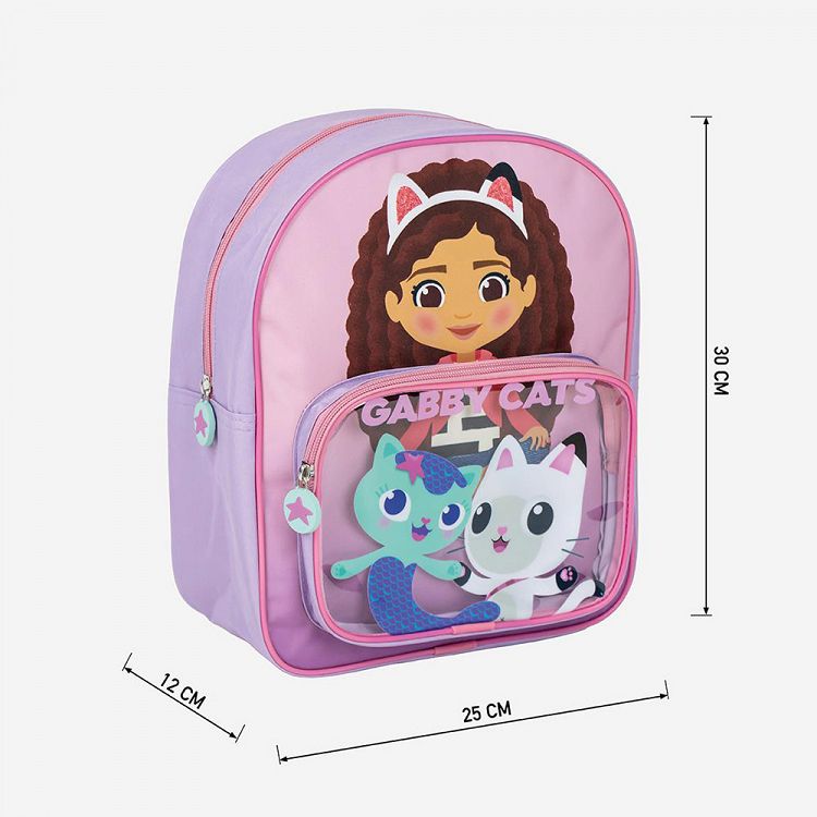 Childrens Backpack 30cm with Pocket GABBY´S DOLLHOUSE Gabby Cats