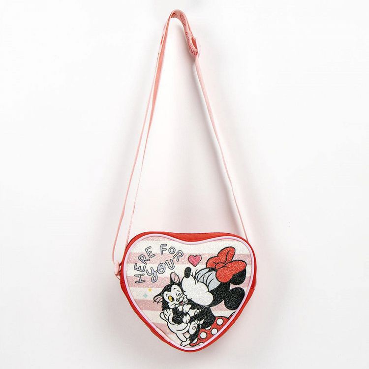 Heart-shaped Shoulder Bag 14cm DISNEY Minnie Mouse