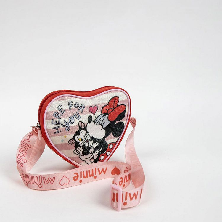 Heart-shaped Shoulder Bag 14cm DISNEY Minnie Mouse