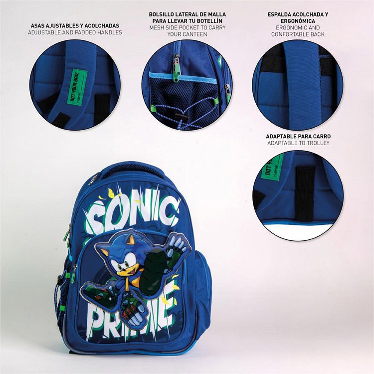 School Backpack 42cm SONIC Prime