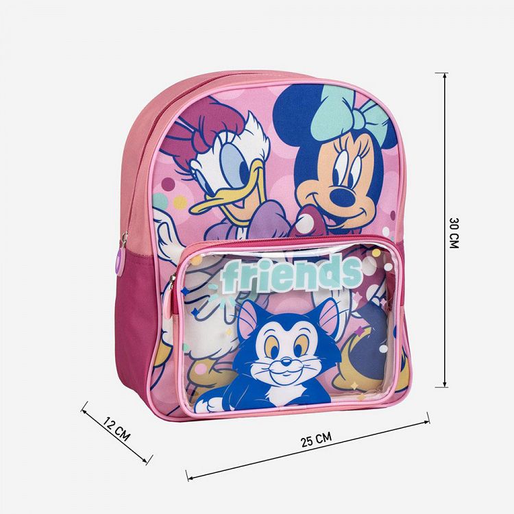 Childrens Backpack 30cm with Pocket Friends DISNEY Minnie Mouse