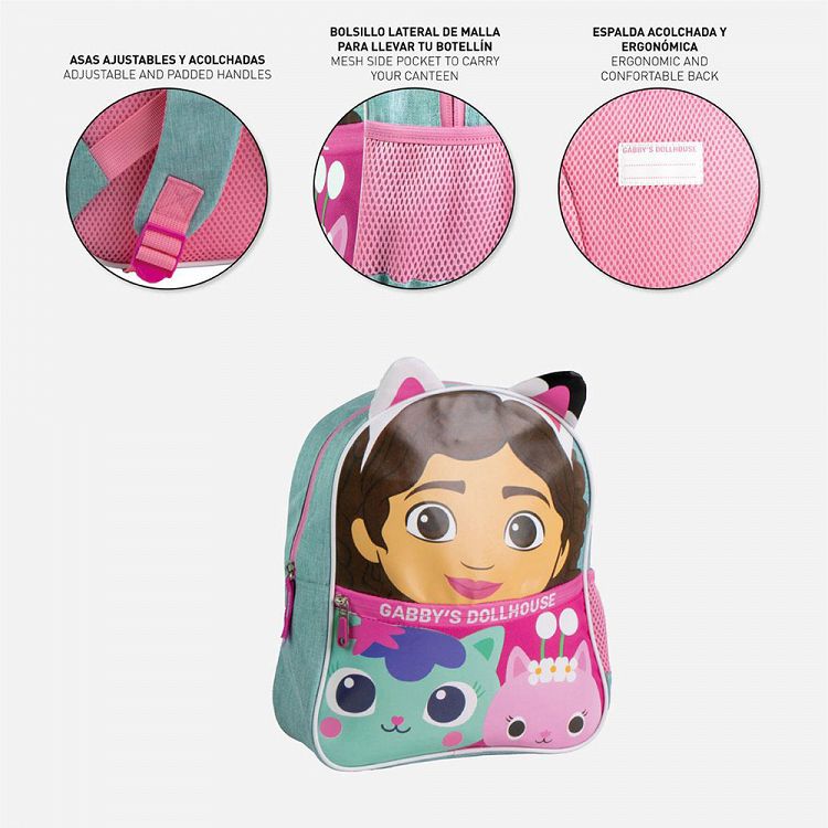 Kids Backpack 30cm with Ears GABBY'S DOLLHOUSE