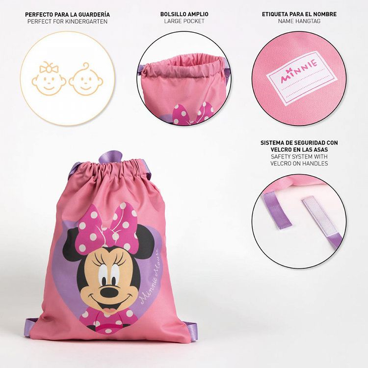 Drawstring Bag 27X33 DISNEY Minnie Mouse