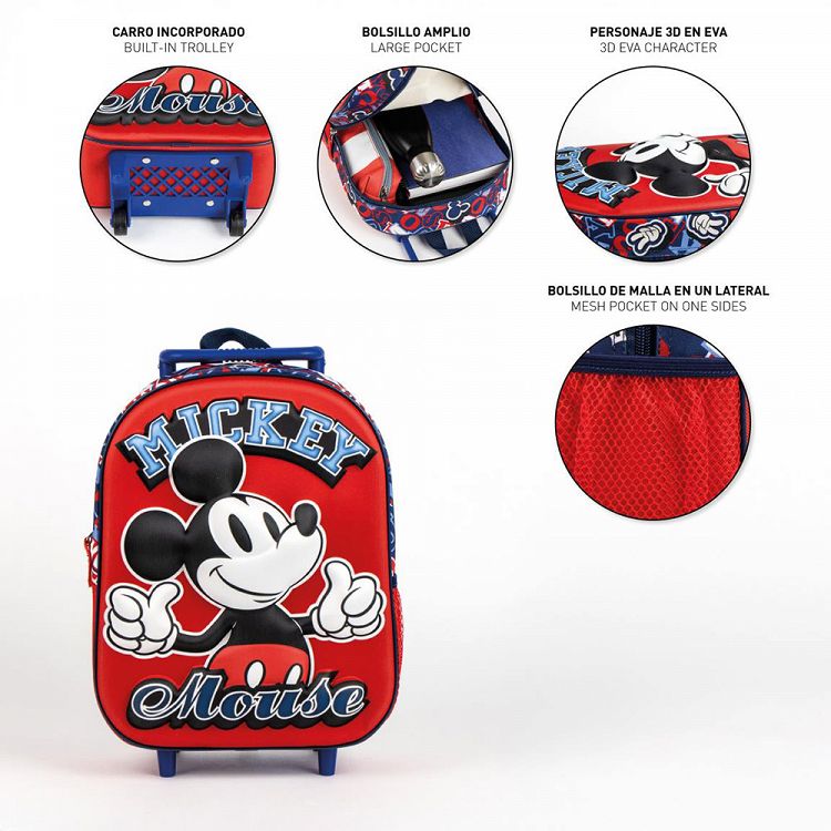 3D Children's Trolley 31cm DISNEY Mickey Mouse