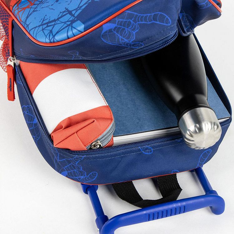 3D Children's Backpack-Trolley 31cm MARVEL SPIDERMAN Face