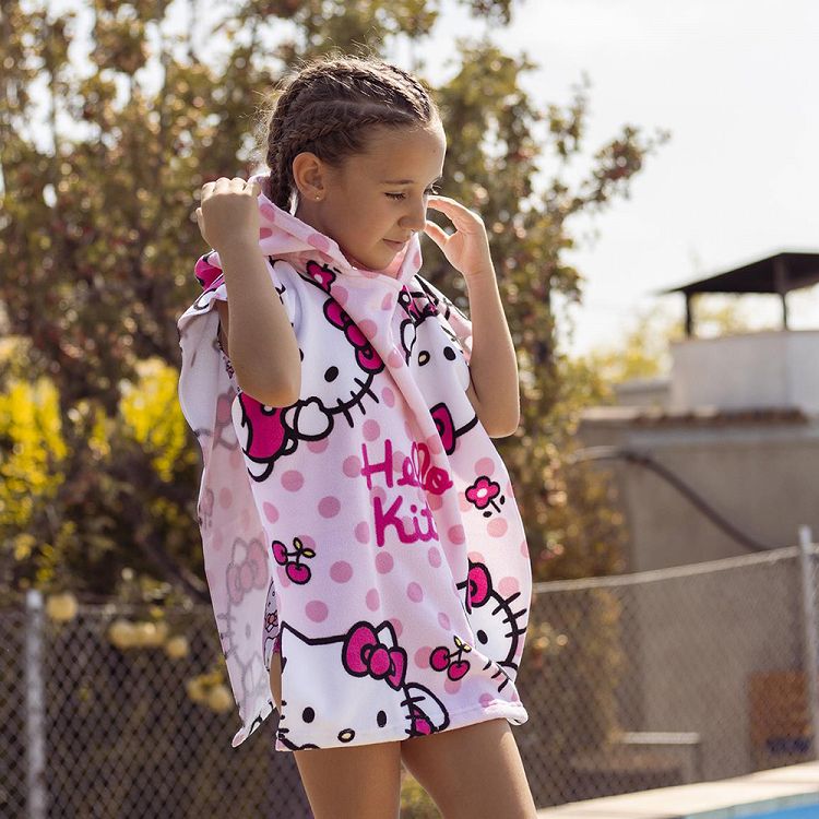 Poncho Towel HELLO KITTY