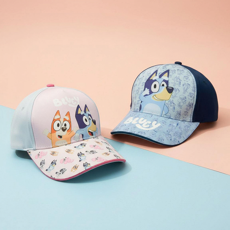 Adjustable Kids Baseball Cap 51cm BLUEY, 2 designs