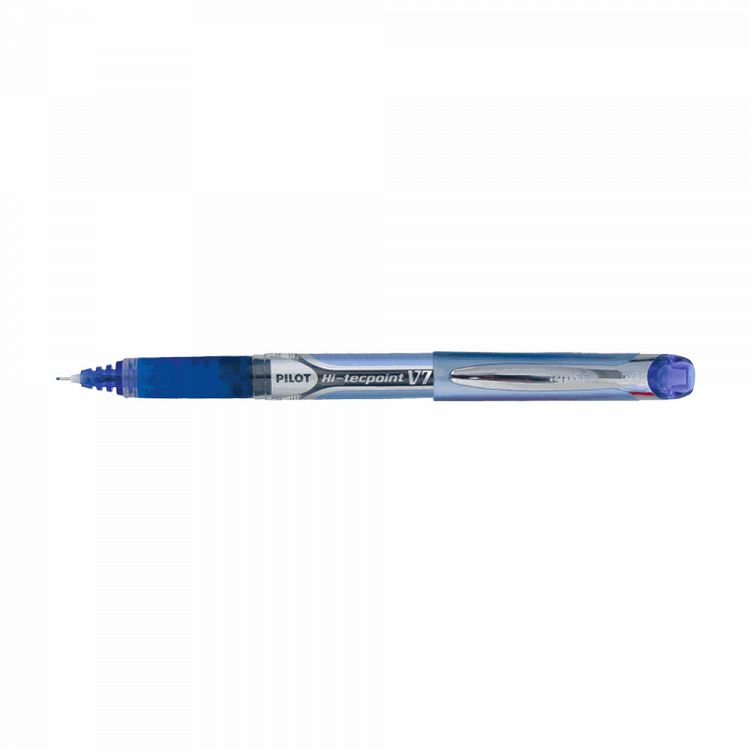 Ball pen 0.7mm PILOT HI-TECPOINT V7 GRIP Blue, Pack of 16+4pcs
