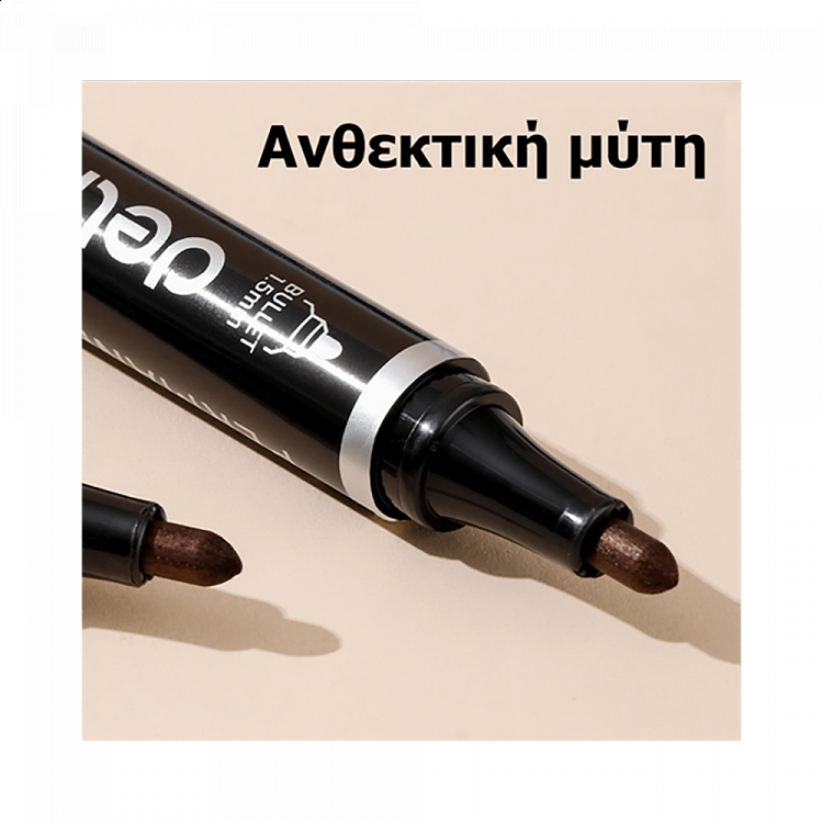 Ανεξίτηλος Μαρκαδόρος DELI Marker Μαύρο Fine, σε Κουτί 12τμχ