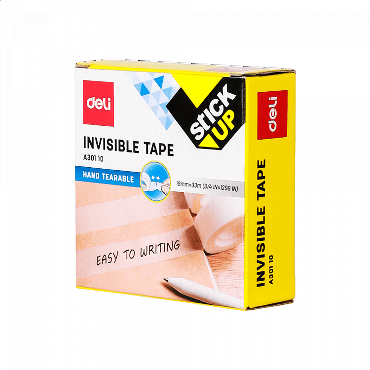 Transparent Office Adhesive Tape 18mmΧ33m DELI STICK UP (6pcs pack)