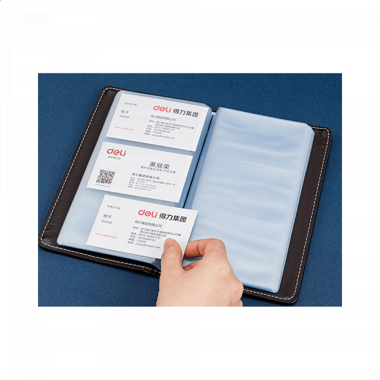 180 Slots Card Holder 19.5x11.5cm DELI Black