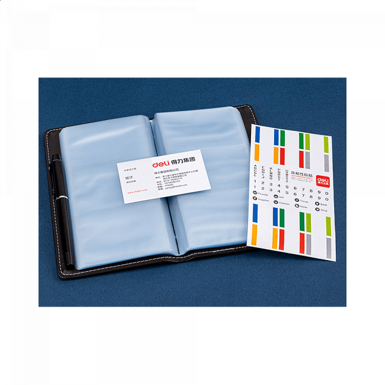 180 Slots Card Holder 19.5x11.5cm DELI Black