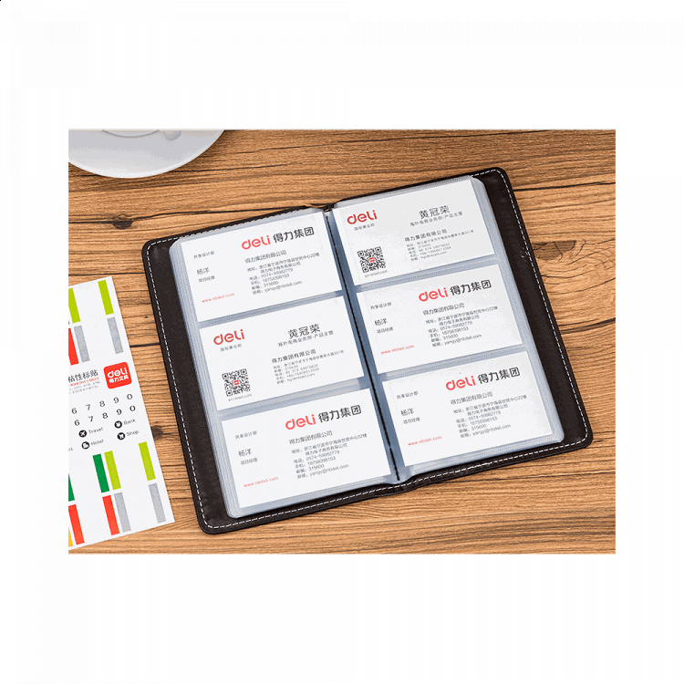 180 Slots Card Holder 19.5x11.5cm DELI Black