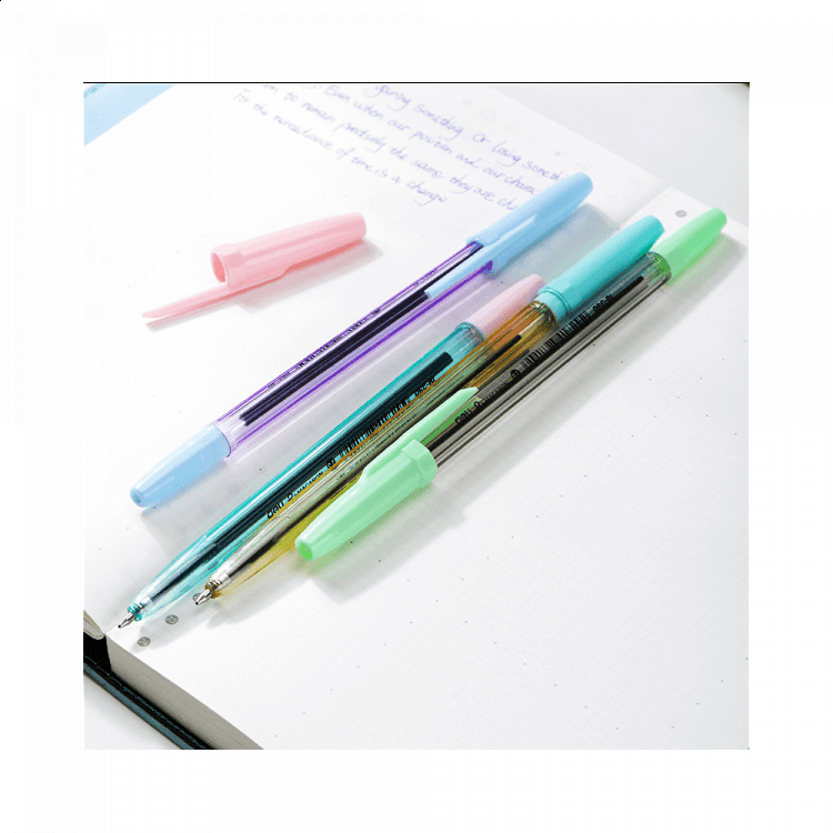 Ballpoint Pen 0.7mm DELI MACARON Blue, in 6-colours (Pack of 50pcs)