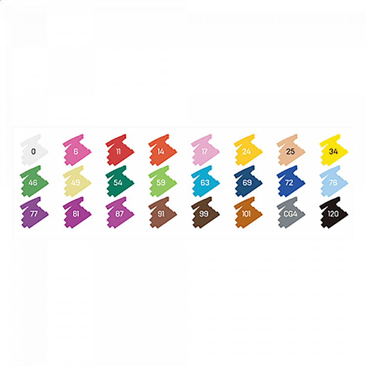 Μαρκαδόροι Σχεδίου Διπλή Μύτη Washable 24 χρωμ. DELI Colorun (Συσκευασία 24τμχ)
