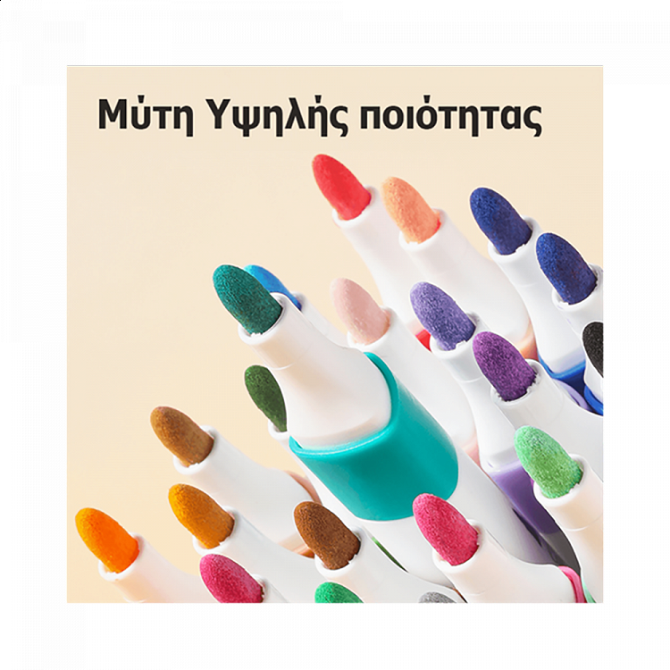 Design Acrylic Markers DELI in 12 colors (Pack 12pcs)