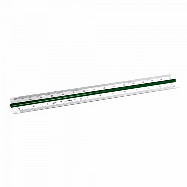 DELI Classic Scaled Ruler1:500 (1:100/200/250/300/400/500) 30cm